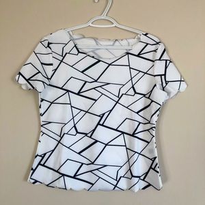 *3 for $25* NWOT SHEIN White w/Black top Sz. Large